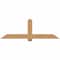 Ekena Millwork Eugene Smooth Timber Gable Bracket, Western Red Cedar, 72"W x 24"H x 5 1/2"D x 5 1/2"F, 8/12 Pitch GBW072X24X0606EUG00SWR - alternate 1